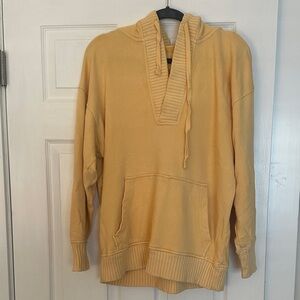 Aerie yellow Hoodie Sweatshirt